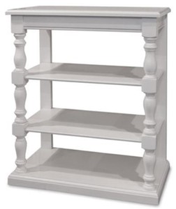 Casa Padrino Landhausstil Konsole Wei 80 x 45 x H. 96 cm - Massivholz Regalschrank - Landhausstil Mbel