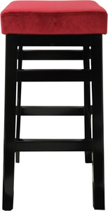 Casa Padrino Luxus Bar Hocker Bordeaux / Schwarz  - Luxus Hotel Mbel - Made in France - Hotel Restaurant Mbel - Luxury Collection