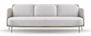 Casa Padrino Luxus 3er Sofa Grau / Bronze 220 cm - Wohnzimmer & Hotel M�bel