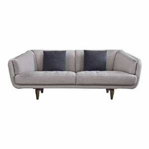 Casa Padrino Luxus 3er Sofa Grau / Braun 240 cm - Wohnzimmer & Hotel Mbel