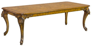 Casa Padrino Luxus Barock Esstisch Hellbraun 240 x 110 x H. 78 cm - Handgefertigter Massivholz Esszimmertisch im Barockstil - Barock Esszimmer M�bel