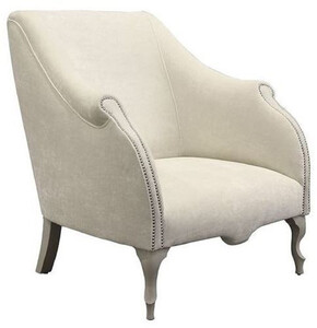 Casa Padrino Luxus Art Deco Sessel Creme / Grau 85 x 85 x H. 88 cm - Wohnzimmer Sessel - Hotel Sessel - Wohnzimmer M�bel - Hotel M�bel - Luxus Art Deco M�bel