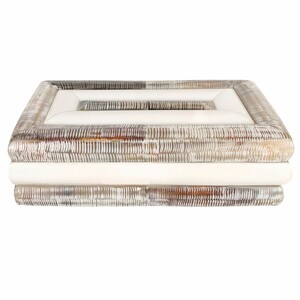 Casa Padrino Luxus Aufbewahrungsbox Bunt / Wei� / Schwarz 24,5 cm - Luxus Accessoires
