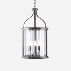 Casa Padrino Luxus Au�en H�ngeleuchte Laterne Rostbraun  30 x H. 60 cm - Handgefertigte Laterne aus Schmiedeeisen - Luxus Kollektion - Edel & Prunkvoll