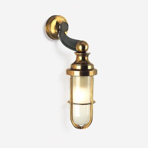 Casa Padrino Luxus Au�en Laterne Messing Poliert  18 x H. 38 cm - Handgefertigte Laterne aus Schmiedeeisen - Luxus Kollektion - Edel & Prunkvoll