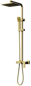 Casa Padrino Luxus Duschgarnitur Gold H. 110 cm - Badezimmer Accessoires