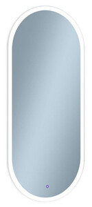 Casa Padrino Luxus Badezimmer Spiegel 45 x 2,5 x H. 105 cm - Ovaler Wandspiegel mit LED Beleuchtung - Badezimmer Mbel - Badezimmer Accessoires - Luxus Mbel