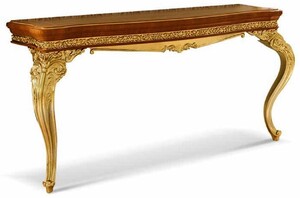 Casa Padrino Luxus Barock Konsole Braun / Gold 174 cm - Made in Italy