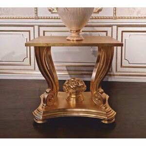Casa Padrino Luxus Barock Beistelltisch Gold H. 69 cm - Made in Italy
