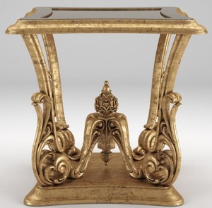 Casa Padrino Luxus Barock Beistelltisch Antik Gold 70 x 70 x H. 70 cm - Prunkvoller Tisch im Barockstil - Barock Wohnzimmer Mbel