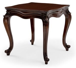 Casa Padrino Luxus Barock Beistelltisch Braun - Quadratischer Massivholz Tisch im Barockstil - Luxus Wohnzimmer M�bel im Barockstil - Barock M�bel - Edel & Prunkvoll