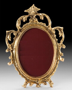 Casa Padrino Luxus Barock Bilderrahmen Gold 11 x H. 16 cm - Handgefertigter Barockstil Bronze Bilderrahmen - Barock Deko Accessoires - Edel & Prunkvoll