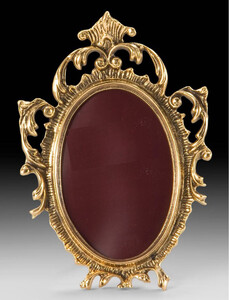 Casa Padrino Luxus Barock Bilderrahmen Gold 13 x H. 19 cm - Handgefertigter Barockstil Bronze Bilderrahmen - Barock Deko Accessoires - Edel & Prunkvoll