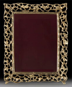 Casa Padrino Luxus Barock Bilderrahmen Gold 19 x H. 25 cm - Handgefertigter Barockstil Bronze Bilderrahmen - Barock Deko Accessoires - Edel & Prunkvoll