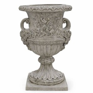 Casa Padrino Luxus Barock Blumentopf Antik Grau  85 x H. 140 cm - Made in Italy