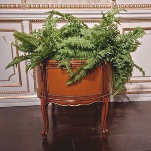 Casa Padrino Luxus Barock Blumentopf Braun / Hellbraun  53 cm - Made in Italy