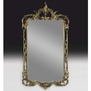 Casa Padrino Luxus Barock Bronze Spiegel Gold H. 83 cm - Barock M�bel