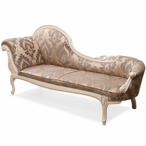 Casa Padrino Luxus Barock Chaiselongue Braun / Creme - Barock M�bel