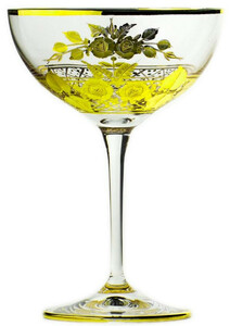Casa Padrino Luxus Barock Champagnerglas 6er Set Gold  11,5 x H. 16 cm - Handgefertigte und handgravierte Champagner Glser - Hotel & Restaurant Accessoires - Luxus Qualitt
