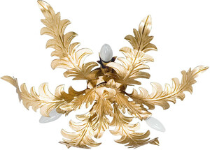 Casa Padrino Luxus Barock Deckenleuchte Gold  65 x H. 15 cm - Barock Wohnzimmer Deckenleuchte - Barock Hotel Deckenleuchte - Barock M�bel