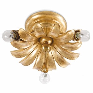Casa Padrino Luxus Barock Deckenleuchte Antik Gold  28 x H. 15 cm - Made in Italy