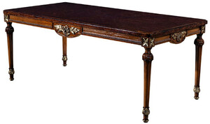 Casa Padrino Luxus Barock Esstisch Braun 194 x 94 x H. 77 cm - Massivholz Esszimmertisch - K�chentisch - Esszimmer M�bel im Barockstil