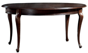 Casa Padrino Luxus Jugendstil Esstisch Dunkelbraun 160-360 x 110 x H. 78 cm - Ovaler Ausziehbarer Massivholz Esszimmertisch - Barock & Jugendstil Esszimmer Mbel