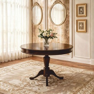 Casa Padrino Luxus Barock Esstisch Dunkelbraun 120-160 cm - Esszimmer M�bel