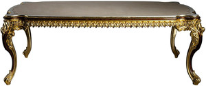 Casa Padrino Luxus Barock Esstisch 230 x 105 x H. 80 cm - Prunkvoller Massivholz Esszimmertisch - Esszimmer Mbel im Barockstil