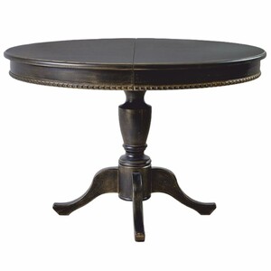 Casa Padrino Luxus Barock Esstisch Schwarz / Gold 120-160 cm - Barock Esszimmer M�bel