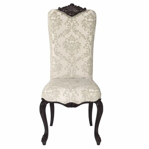 Casa Padrino Luxus Barock Esszimmer Stuhl Hellgrau / Schwarz H. 120 cm - Barock M�bel