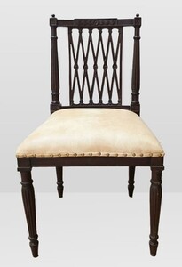 Casa Padrino Luxus Barock Esszimmer Stuhl Beige / Dunkelbraun - Barock M�bel - Made in Italy