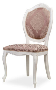 Casa Padrino Luxus Barock Esszimmer Stuhl Lila / Beige / Wei - Barockstil Kchen Stuhl - Prunkvolle Luxus Esszimmer Mbel im Barockstil - Barock Mbel