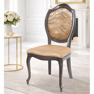 Casa Padrino Luxus Barock Esszimmer Stuhl Braun / Schwarz H. 106 cm - Barock Esszimmer M�bel