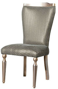 Casa Padrino Luxus Barock Esszimmerstuhl Grn / Silber / Kupfer / Gold - Handgefertigter Massivholz Kchenstuhl - Esszimmer Mbel im Barockstil