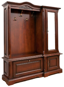 Casa Padrino Luxus Barock Garderobe Braun - Massivholz Garderobenschrank im Barockstil - Luxus Garderoben Mbel im Barockstil - Edel & Prunkvoll