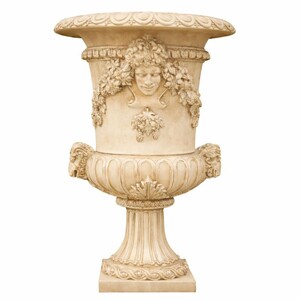 Casa Padrino Luxus Barock Garten Deko Keramik Blumentopf Antik Beige  102 x H. 162 cm