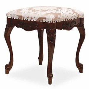 Casa Padrino Luxus Barock Hocker Kupfer / Wei / Dunkelbraun - Barock Mbel