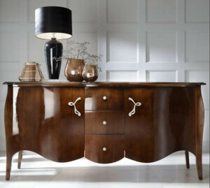 Casa Padrino Luxus Barock Kommode Braun 201 cm - Sideboard Art Deco M�bel 