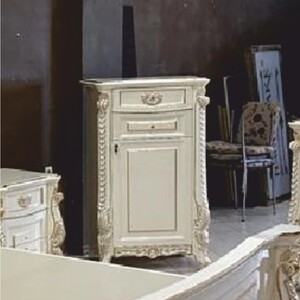 Casa Padrino Luxus Barock Kommode Wei� / Gold H. 124 cm - Barock M�bel