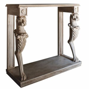 Casa Padrino Luxus Barock Konsole Antik Wei� 104 cm - Barock M�bel - Made in Italy