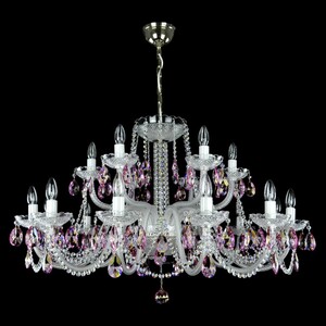 Casa Padrino Luxus Barock Kristall Deckenleuchte Silber  105 x H. 56 cm - Prunkvolle Messing Deckenleuchte mit b�hmischem Kristallglas - Barock M�bel - Edel & Prunkvoll