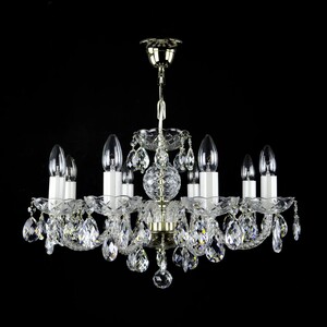 Casa Padrino Luxus Barock Kristall Deckenleuchte Silber  60 x H. 35 cm - Prunkvolle Messing Deckenleuchte mit b�hmischem Kristallglas - Barock M�bel - Edel & Prunkvoll