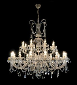 Casa Padrino Luxus Barock Kristall Kronleuchter Gold  110 x H. 230 cm - Prunkvolle Messing Kronleuchter mit b�hmischem Kristallglas - Barock M�bel - Edel & Prunkvoll