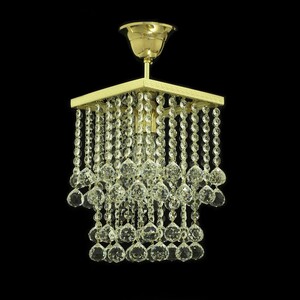 Casa Padrino Luxus Barock Kristall Kronleuchter Gold  15 x H. 15 cm - Prunkvolle Messing Kronleuchter mit b�hmischem Kristallglas - Barock M�bel - Edel & Prunkvoll
