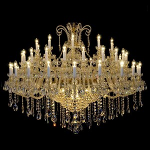 Casa Padrino Luxus Barock Kristall Kronleuchter Gold  180 x H. 150 cm - Prunkvolle Messing Kronleuchter mit b�hmischem Kristallglas - Barock M�bel - Edel & Prunkvoll