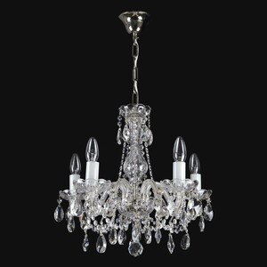 Casa Padrino Luxus Barock Kristall Kronleuchter Gold  46 x H. 44 cm - Prunkvolle Messing Kronleuchter mit b�hmischem Kristallglas - Barock M�bel - Edel & Prunkvoll