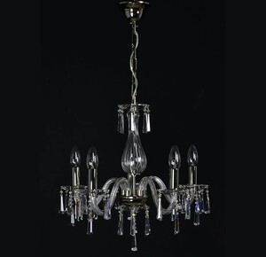 Casa Padrino Luxus Barock Kristall Kronleuchter Gold  46 x H. 45 cm - Prunkvolle Messing Kronleuchter mit b�hmischem Kristallglas - Barock M�bel - Edel & Prunkvoll