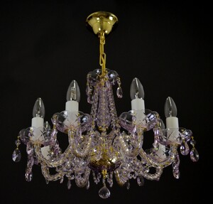 Casa Padrino Luxus Barock Kristall Kronleuchter Gold  49 x H. 38 cm - Prunkvolle Messing Kronleuchter mit b�hmischem Kristallglas - Barock M�bel - Edel & Prunkvoll