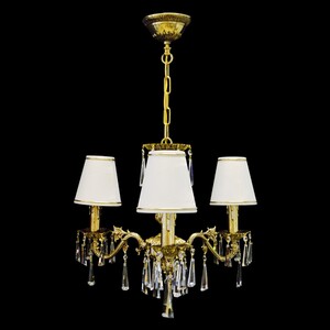 Casa Padrino Luxus Barock Kristall Kronleuchter Gold  49 x H. 44 cm - Prunkvolle Messing Kronleuchter mit b�hmischem Kristallglas - Barock M�bel - Edel & Prunkvoll